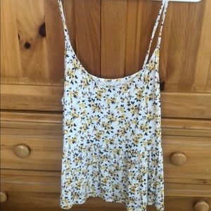 Babydoll floral tank
